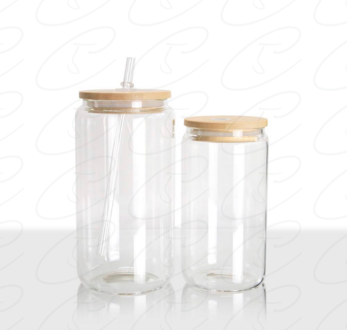 Case of 50- 16 oz Clear Glass Cans