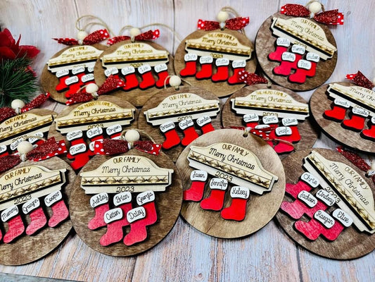 Fireplace Stocking Ornament