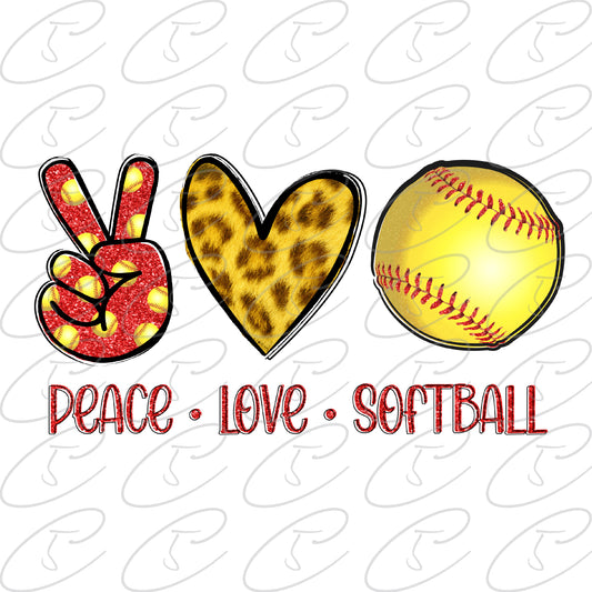 Peace Love Softball