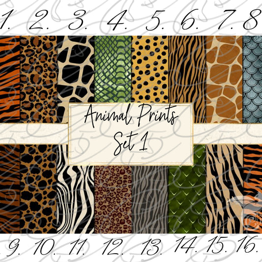 Realistic Animal Print Full Sheets