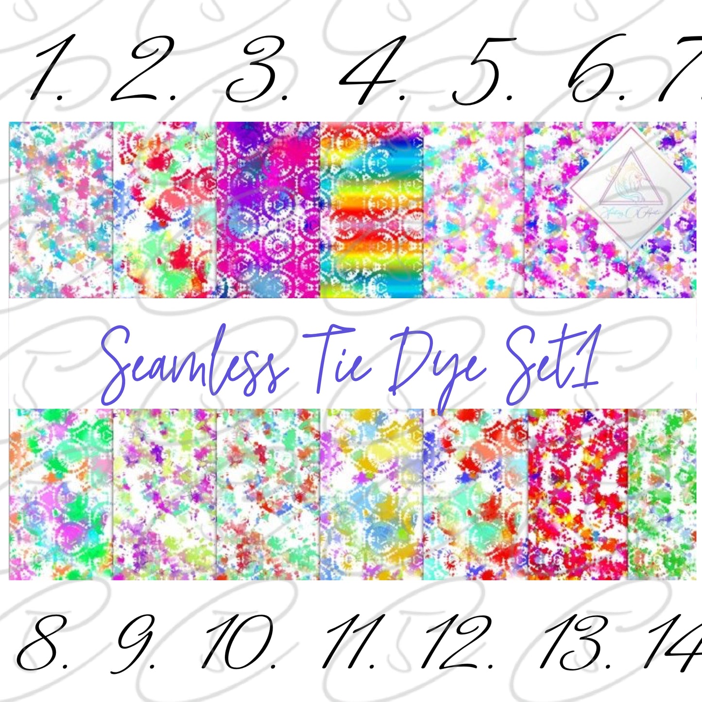 Seamless TieDye Full Sheets