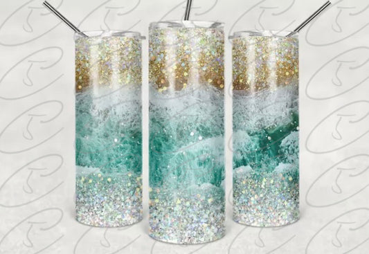 Beach Ombré #1- Tumbler Transfer